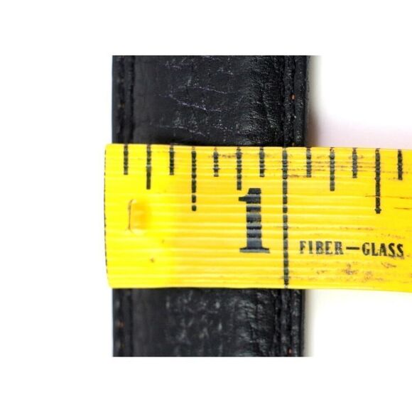 Cole Haan BLACK GENUINE LEATHER 1 1/8"Wd CASUAL DRESS MEN'S BELT Sz 38/95 (t21 - Picture 10 of 15